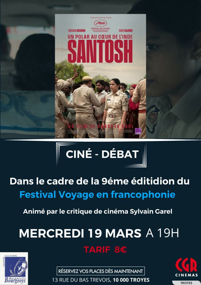 Voyage en Francophonie - Ciné-débat Santosh