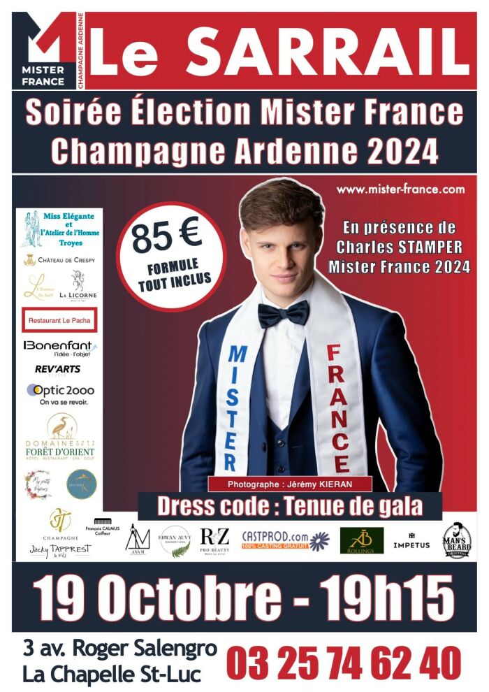 Soirée Élection Mister France Champagne Ardenne 2024