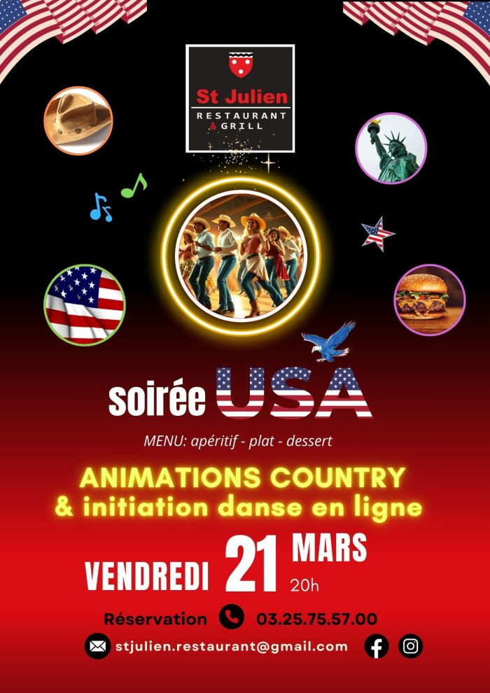 Soirée USA animée par les DAKOTA KIDS