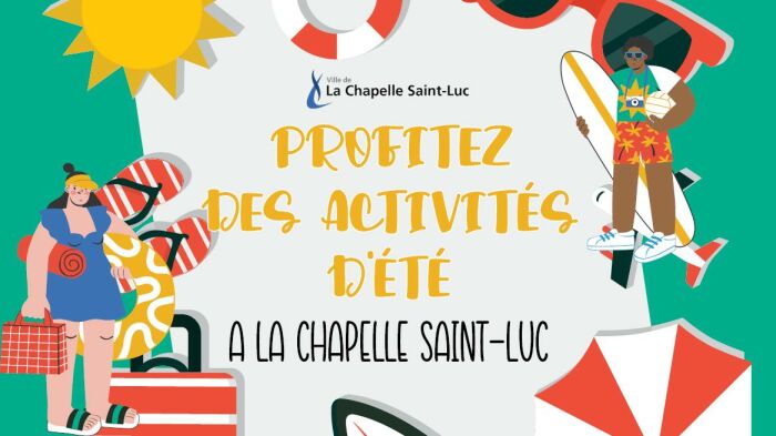 Activités d'été à La Chapelle St Luc