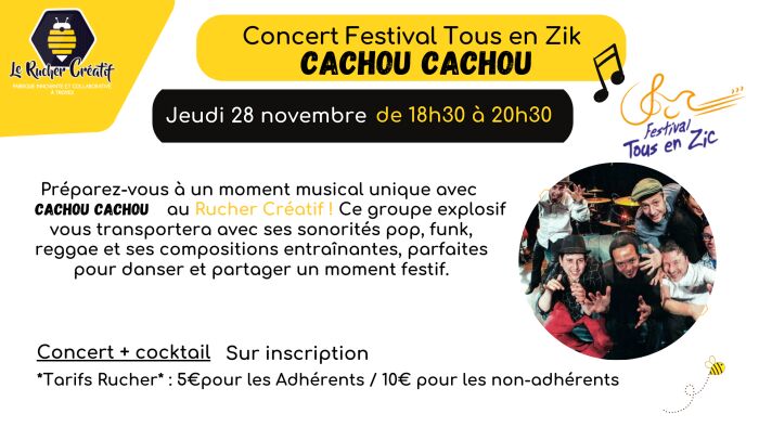 Concert Festival Tous en Zik - Groupe Cachou-Cachou