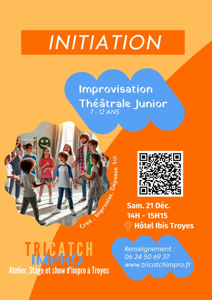 Initiation : Improvisation théâtrale Junior 7-12 Ans