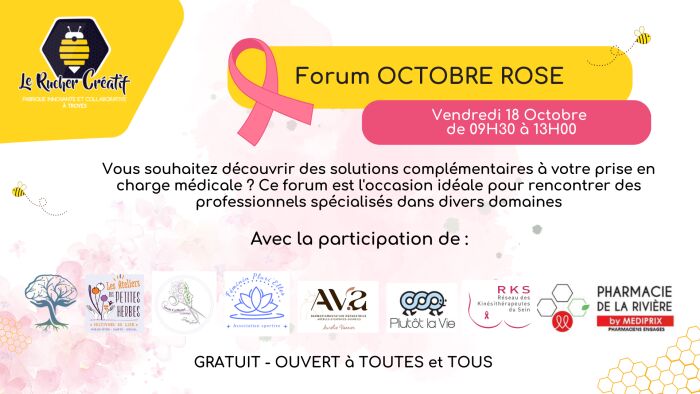 Forum Octobre Rose au Rucher Créatif !