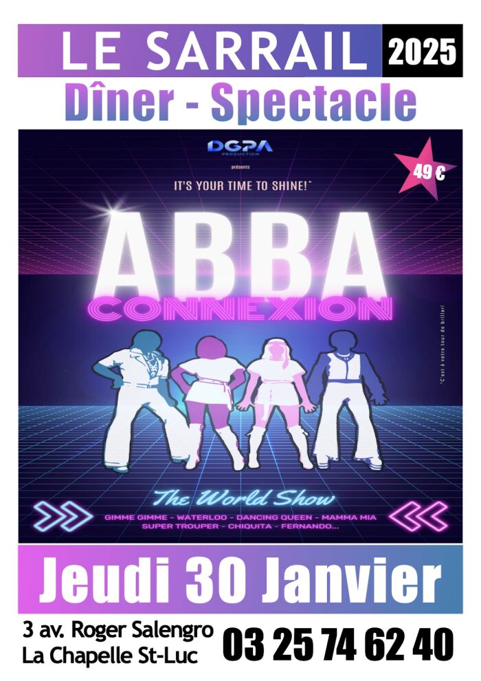 Soirée « ABBA CONNEXION - la story d’ABBA »